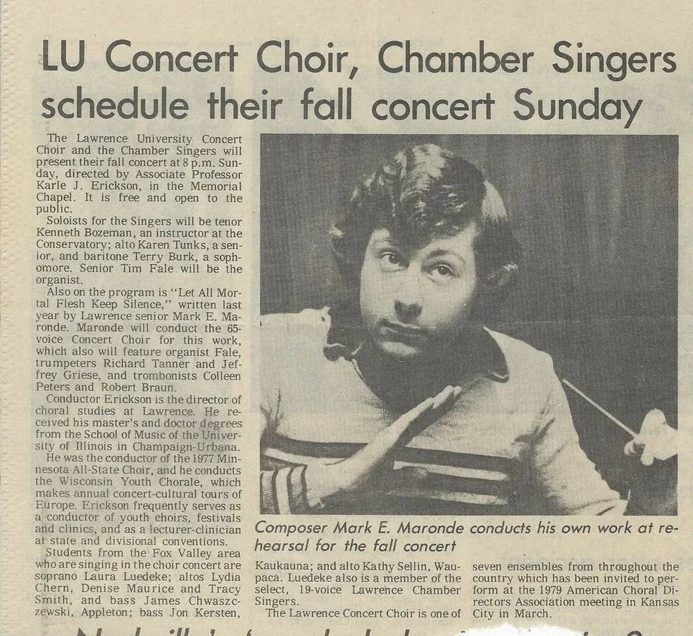 LU Concert Choir and Chamber Singers fall concert